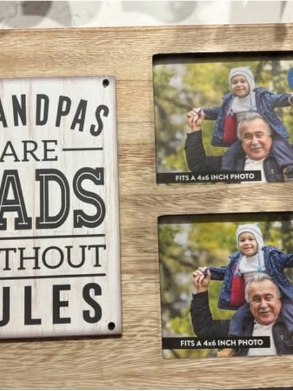 Grandpas Are Dads Without Rules Picture Frame